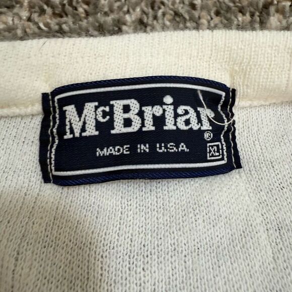Vintage Mc Briar White Ohio University Sweater V Neck Extra Large XL Dad - Picture 4 of 6